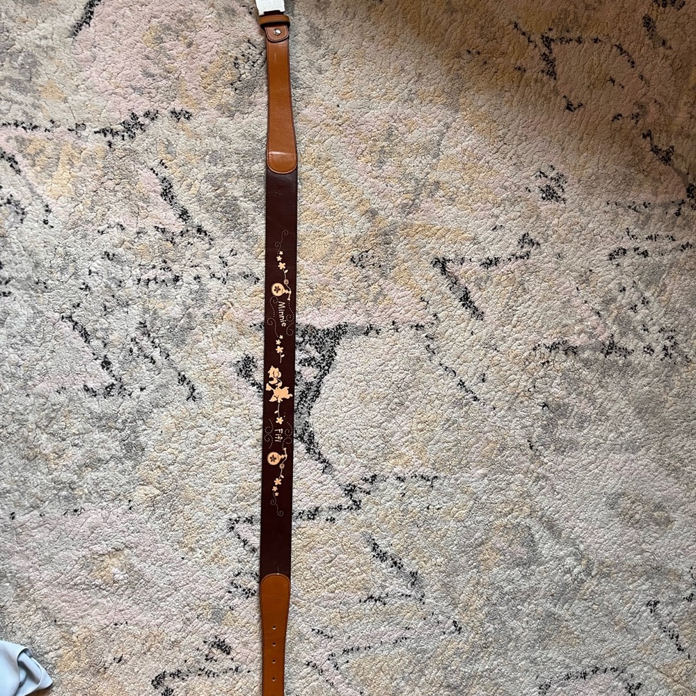 Disney Brown Belt with M logo